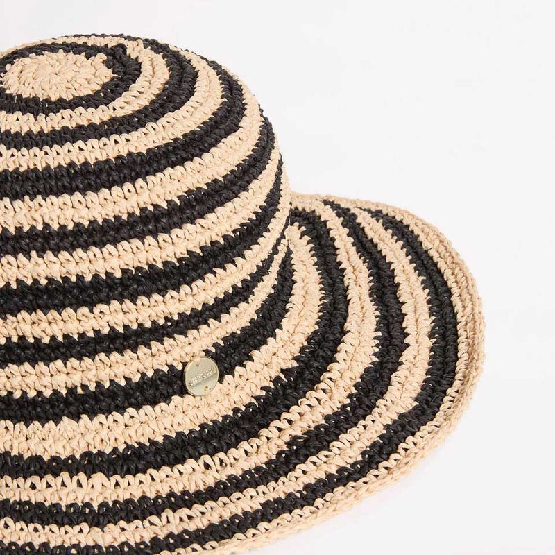 Seafolly Shady Lady Raffia Stripe Bucket Hat image number 2